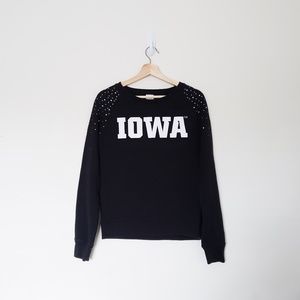 VS PINK IOWA SWEATSHIRT w/ RHINESTONES